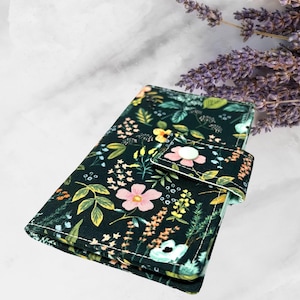 Pequeño tarjetero, organizador minimalista de tarjetas de regalo para mujer, tarjetero con bolsillo con cremallera, papel para rifle, jardín de hierbas