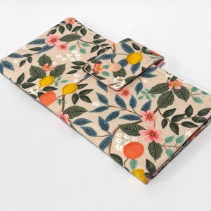 Cartera de mujer plegable Cartera de mano Chequera Tarjetero Monedero Monedero minimalista Monedero Citrus Grove Rifle Paper Co