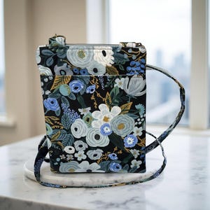 Bolso bandolera con cremallera, para teléfono móvil, Rifle Paper Co Garden Party