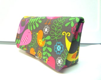 Coupon Organizer Holder Budget Organizer Holder - Attaches to Your Shopping Cart Birds Floral Leaves