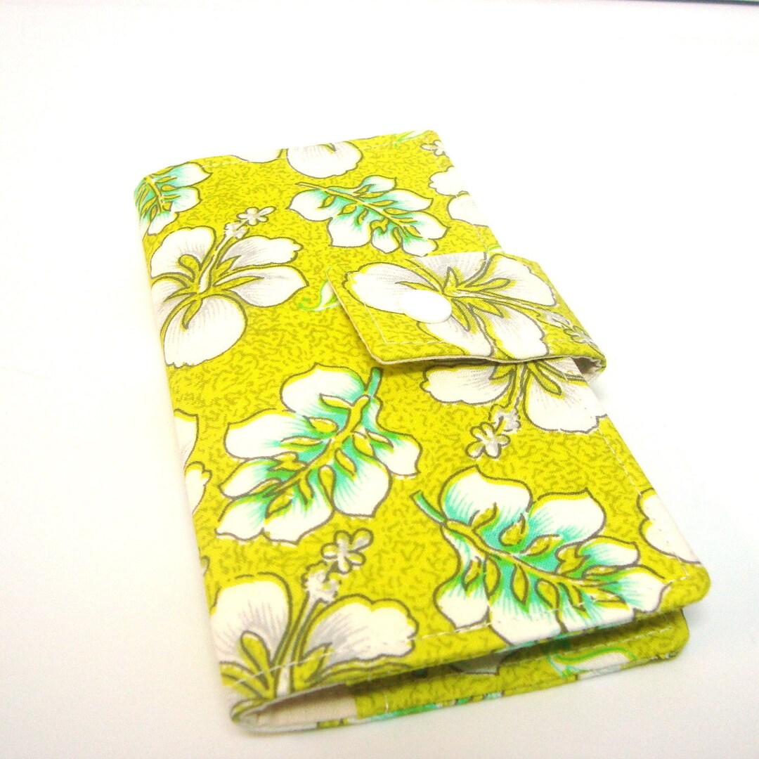 Checkbook Cover, Checkbook Holder Cash Holder Card Holder Yellow With