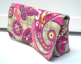 Coupon Organizer Budget Organizer Holder Attaches to Your Shopping Cart Vera Bradley Fabric Plaid Paisley