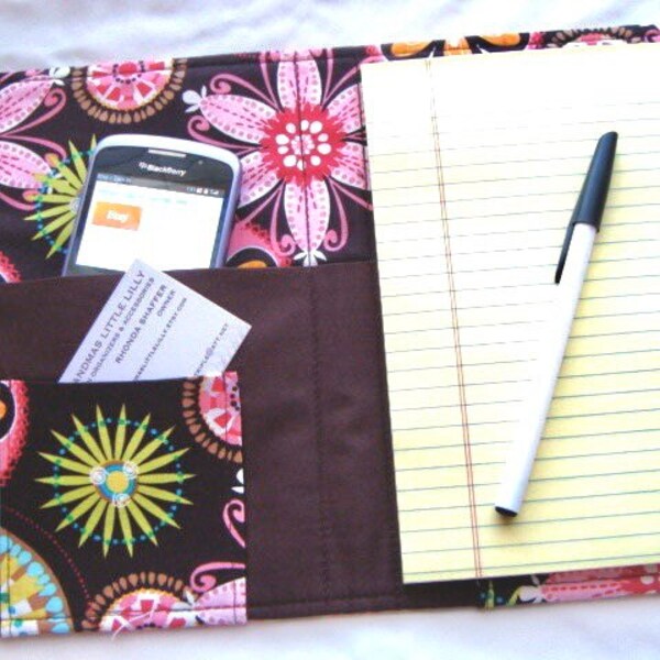 Large Honey Do List Taker/ Planner/ Comes with Pen and Pad of Paper/ Michael Miller Carnival Bloom
