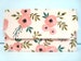 Cash Envelope Budget Clutch Use for the Dave Ramsey System or Coupon Organizer - Watercolor Rose Floral 