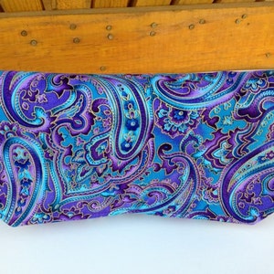 Coupon Organizer /Budget Organizer Holder , Cash Wallet, Coupon Wallet Attaches to Your Shopping Cart Beautiful Blue and Purple Paisley image 3