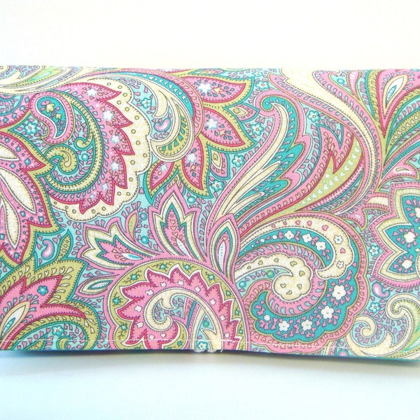Coupon Organizer  Budget Organizer Holder-Attaches to Your Shopping Cart - Spring Paisley