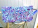 Coupon Organizer /Budget Organizer Holder , Cash Wallet, Coupon Wallet - Attaches to Your Shopping Cart - Beautiful Blue and Purple Paisley 