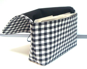 Coupon Organizer Holder Budget Organizer Holder - Attaches to Your Shopping Cart - Black and White Buffalo Checks