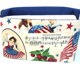 Coupon Organizer  Budget Holder  Coupon Bag   Attaches to Your Shopping Cart  American the Beautiful