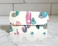 Cactus Fabric Organizer: Budget Coupon Clutch with Labels