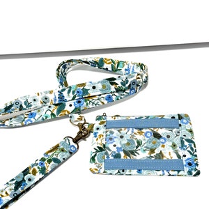 Pochette zippée pour carte d'identité, porte-monnaie étudiant, pochette mince et minimaliste, pochette pour cartes portefeuille pour femme, Garden Party Rifle Paper Co