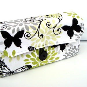 Cash Envelope Wallet  / Dave Ramsey System / ZIPPER Envelopes Butterfly