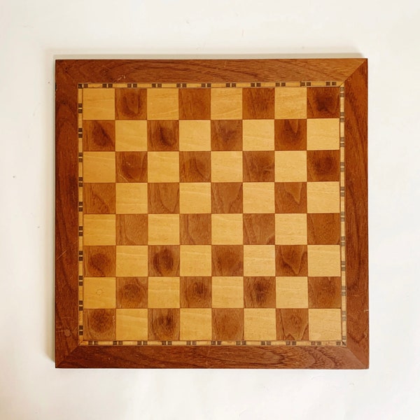 Wood Chess Board Etsy