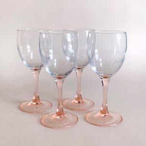 PINK WINE GLASSES - S/4