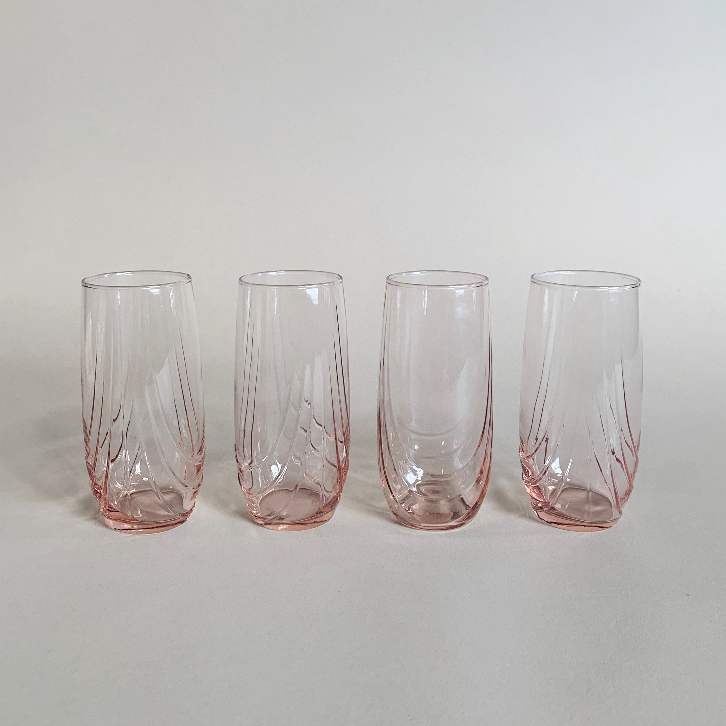 1980s Pink Glassware - Etsy