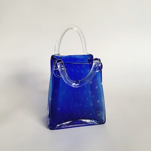 COBALT PURSE VASE