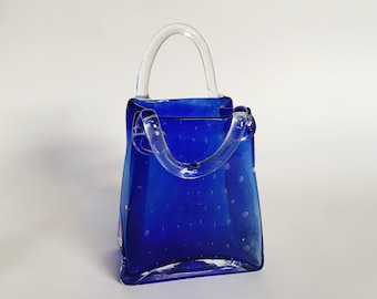 COBALT BAG VASE