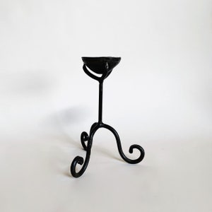 FORGED IRON CANDLEHOLDER