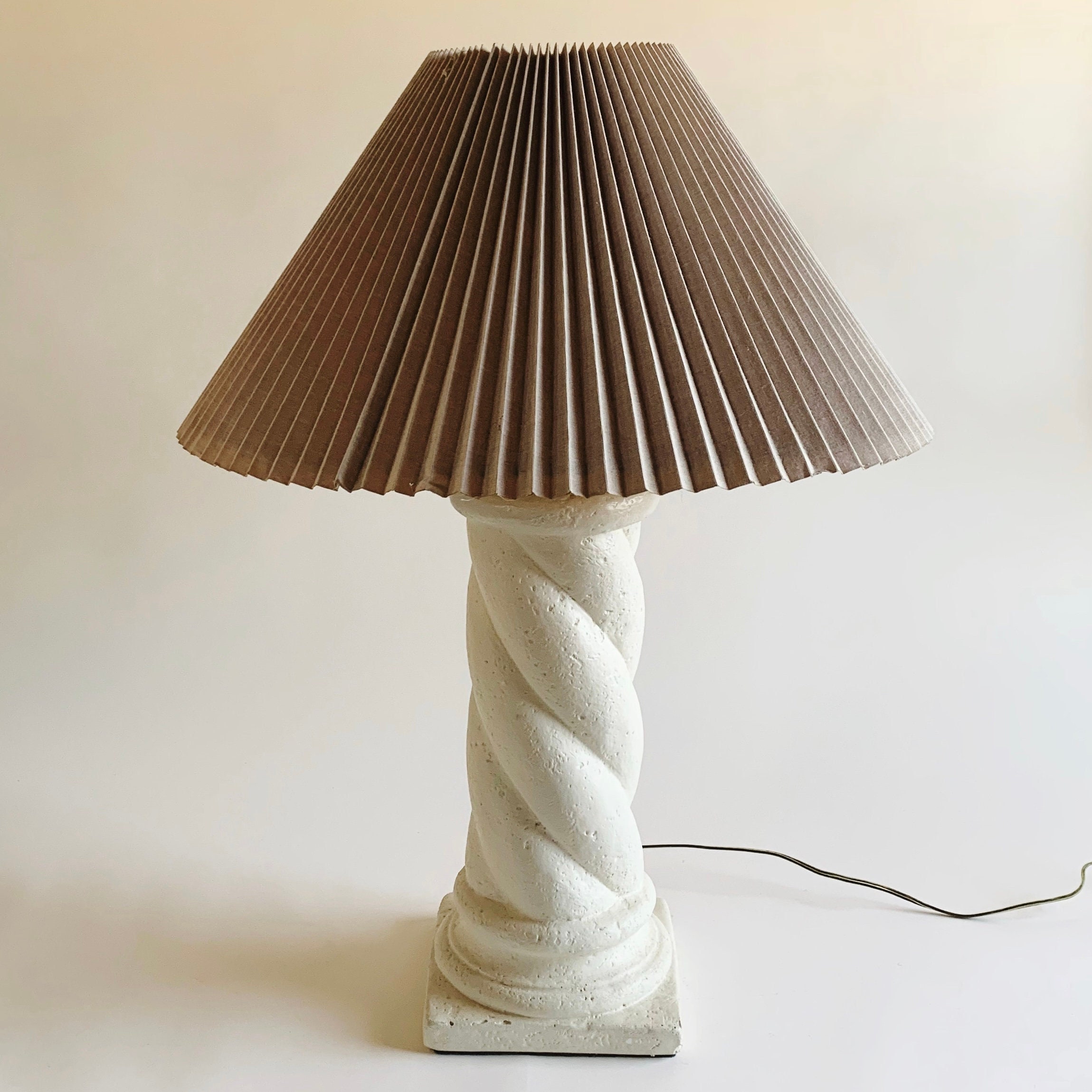 Modern Art Pottery Plaster Sculpture Lamp Base Vase unpainted