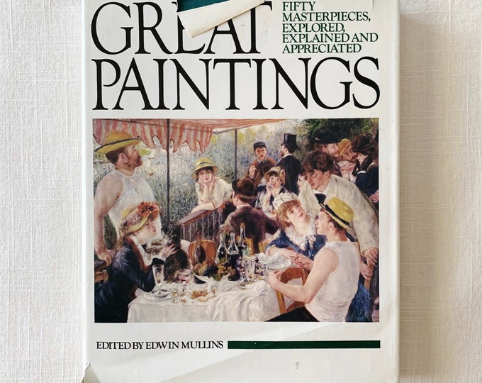 GREAT PAINTINGS BOOK // Vintage 1980's Art History (Read Full Description Below)