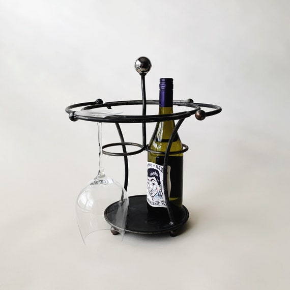 Metal wine caddy hot sale