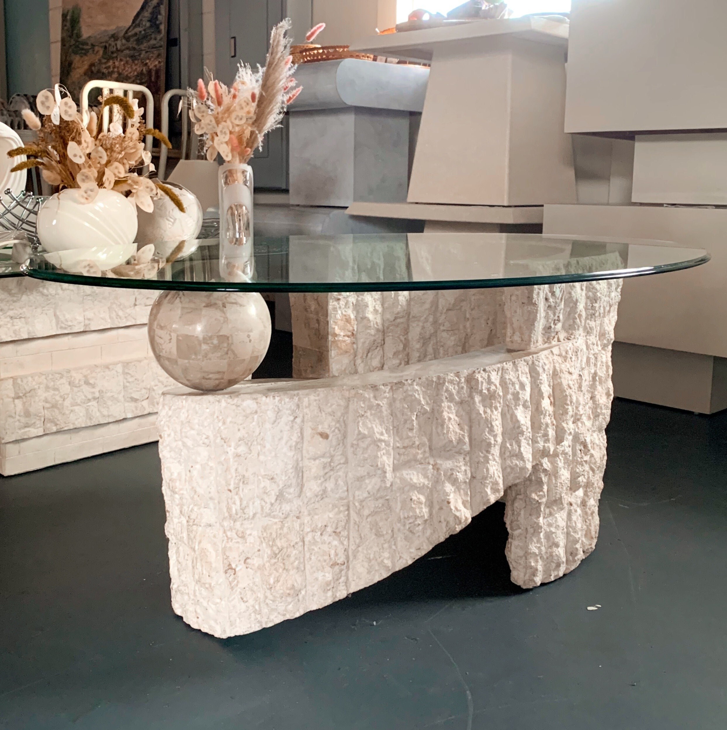 Tessellated stone coffee table discount