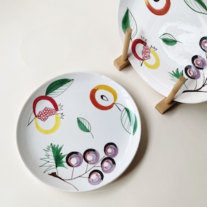 ITALIAN FRUIT PLATES - S/2