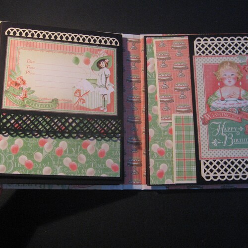 TUTORIAL 7x9 Waterfall Scrapbook Mini Album PDF Etsy