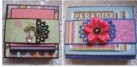 Tutorial Fold Out Folio Scrapbook Mini Album In 2 Sizes Pdf Etsy
