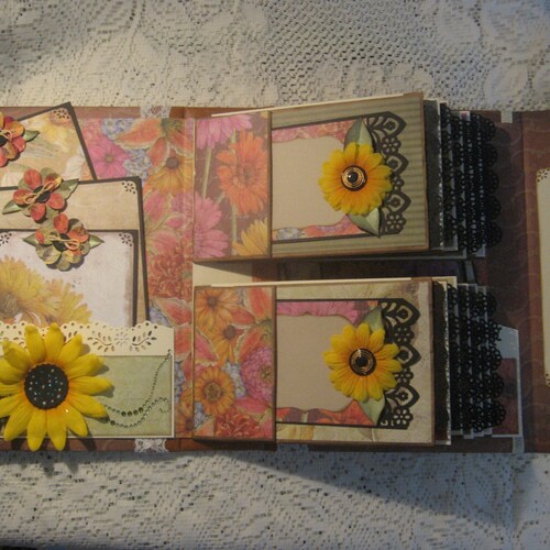 TUTORIAL 7x9 Waterfall Scrapbook Mini Album PDF Etsy