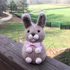 Buffy the Bunny, Needle Felted Sculpture