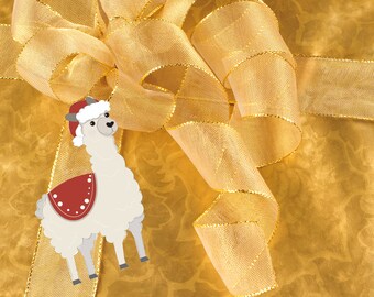 Llama Gift Tags Set of 10. Actual printed cards, not digital downloads that you must print yourself.