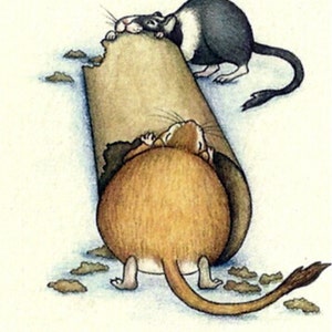 The Gerbil Chews BluesBlank Greeting Cards image 3