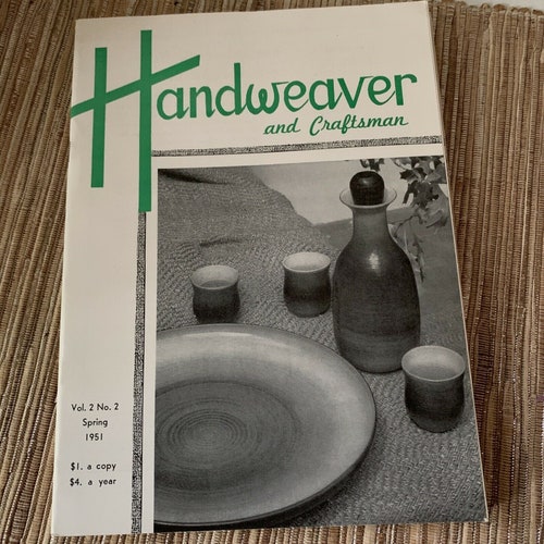 Rare 7 Vintage Handweaver & shops Craftsman Magazine Lot 1950 51 Weaving Folk Art Advertising