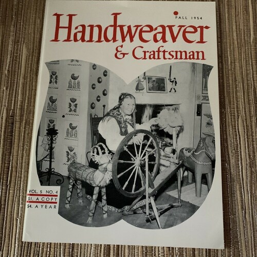 4 Vintage Handweaver & Craftsman Magazine Lot 1954 Weaving Textile Art orders Advertising
