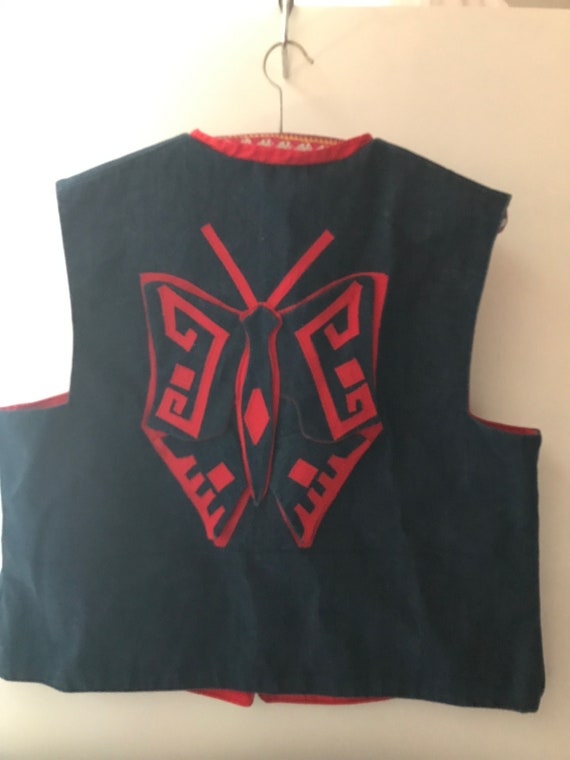 Vintage Phyllis Lipton Fabric Collage Vest