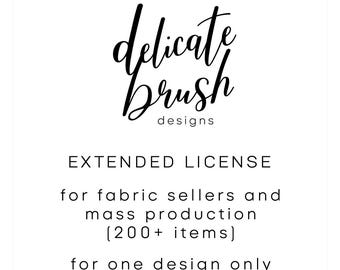 EXTENDED LICENSE for Seamless Pattern or Sub/Clip Art Design - for one design only