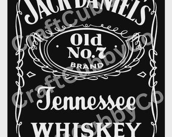 Pacote de arquivos SVG/PNG com o logotipo do uísque Jack Daniel's (download digital)