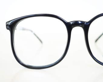 midnight black oversized eyeglasses