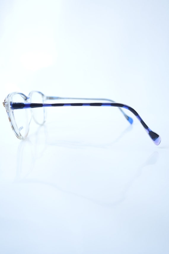 Sapphire Blue Vintage Eyeglasses – Womens 1980s C… - image 4