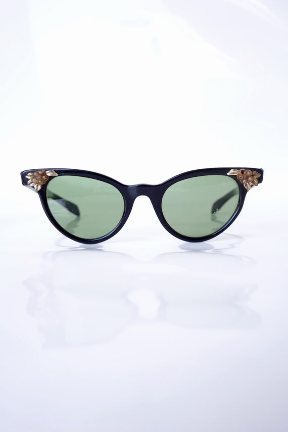 1950s Cat Eye Womens Sunglasses – Vintage Black Ca