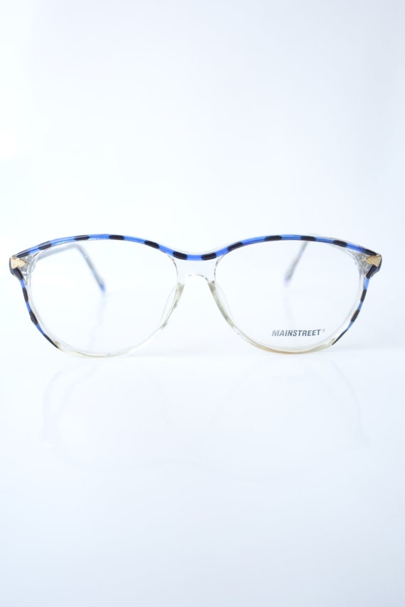 Sapphire Blue Vintage Eyeglasses – Womens 1980s C… - image 2