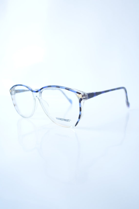 Sapphire Blue Vintage Eyeglasses – Womens 1980s C… - image 3