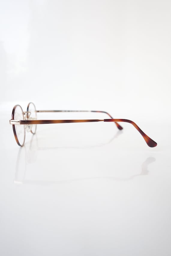 Womens Round Eyeglass Frames – Amber Tortoiseshel… - image 3