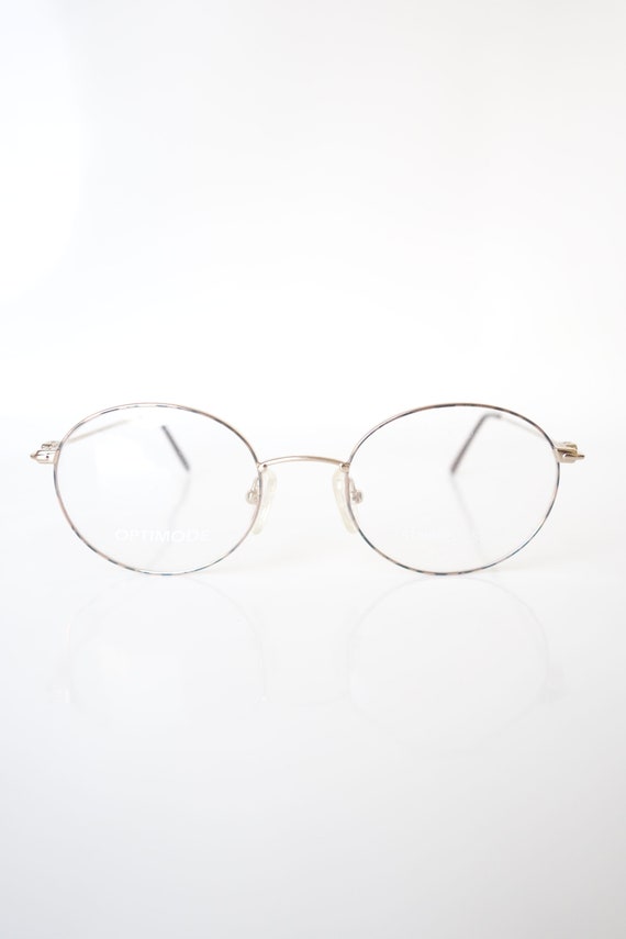 1980s Silver Wire Rim Eyeglasses – Womens Pastel … - image 2