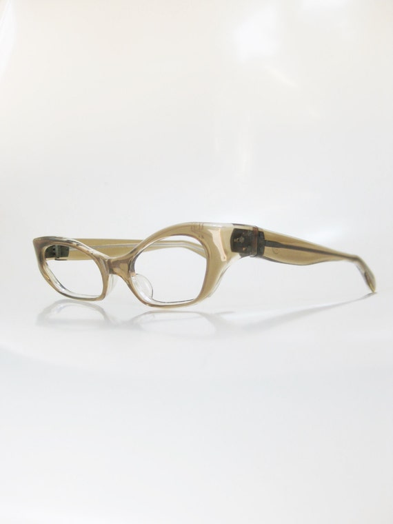 1960s Cat Eye Glasses - Vintage Womens Cat Eye Gl… - image 3