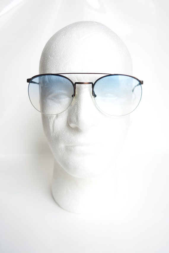 Vintage 1980s Bronze Avaitor Glasses – Mens Round… - image 6