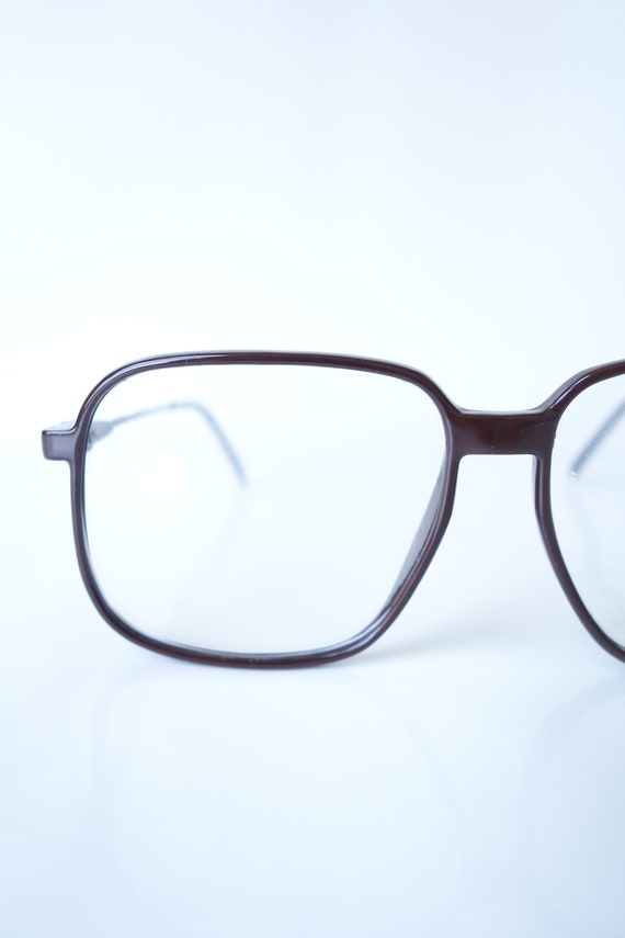 Vintage Mens Deadstock 1980s Glasses – Dark Brown… - image 3