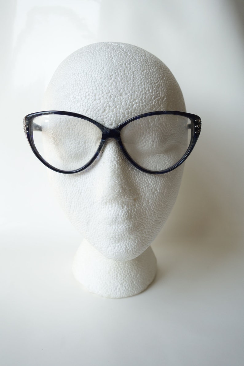 Vintage Fendi Lapis Blue 1980s Eyeglasses Rhinestone - Etsy