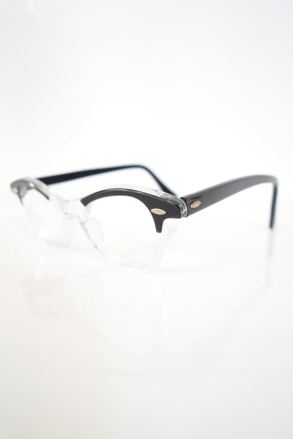 Clear and Black Horn Rim Glasses – Womens Horn Ri… - image 4